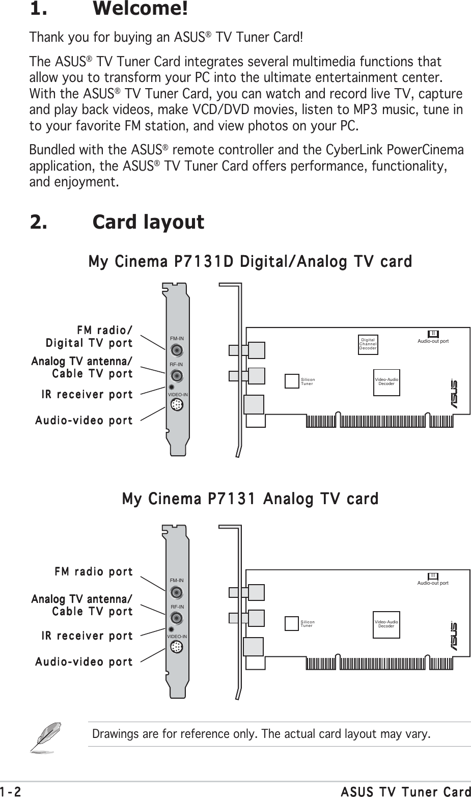 Page 2 of 10 - Asus Asus-My-Cinema-P7131-Users-Manual- +asus_tv_tuner.P65  Asus-my-cinema-p7131-users-manual