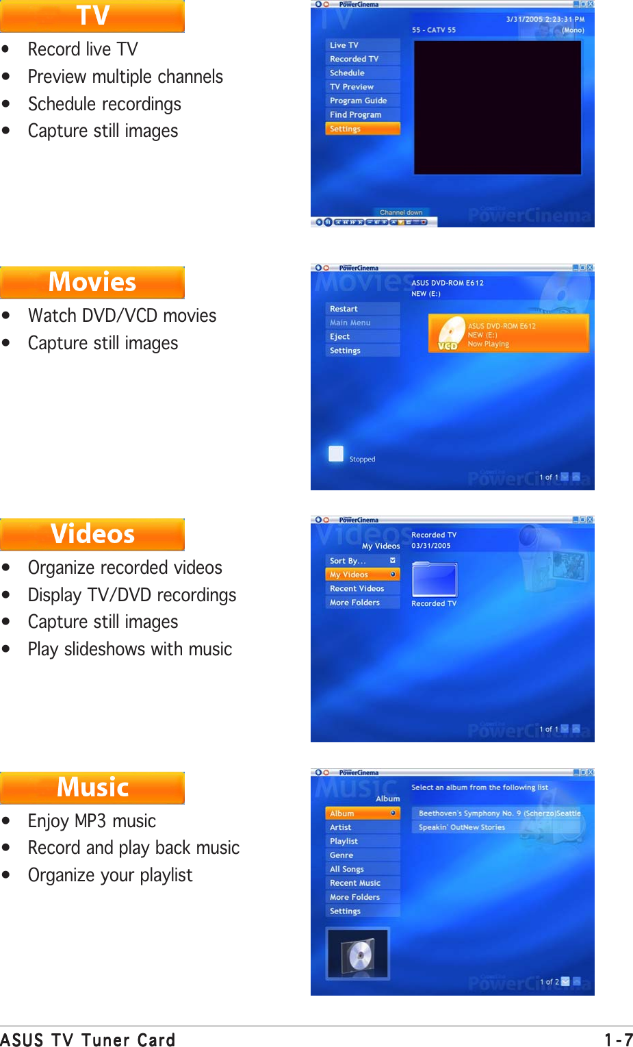 Page 7 of 10 - Asus Asus-My-Cinema-P7131-Users-Manual- +asus_tv_tuner.P65  Asus-my-cinema-p7131-users-manual