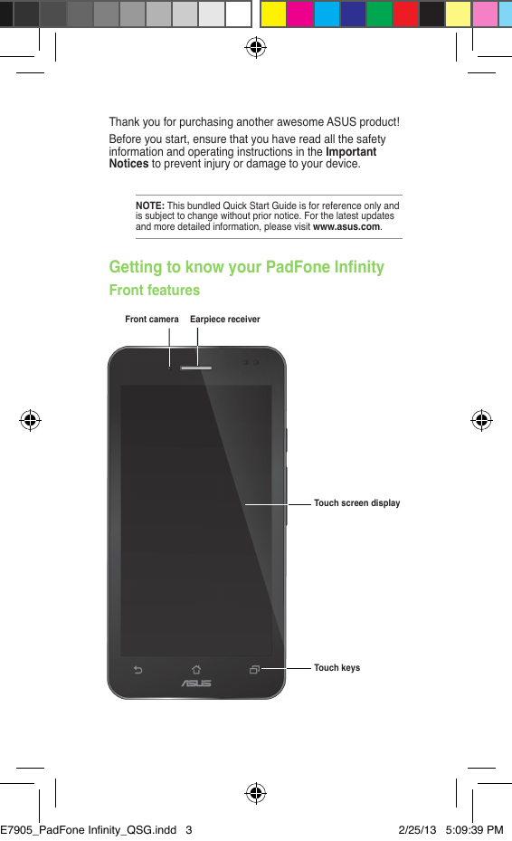 Page 3 of 8 - Asus Asus-Padfone-Infinity-Quick-Start-Manual-  Asus-padfone-infinity-quick-start-manual