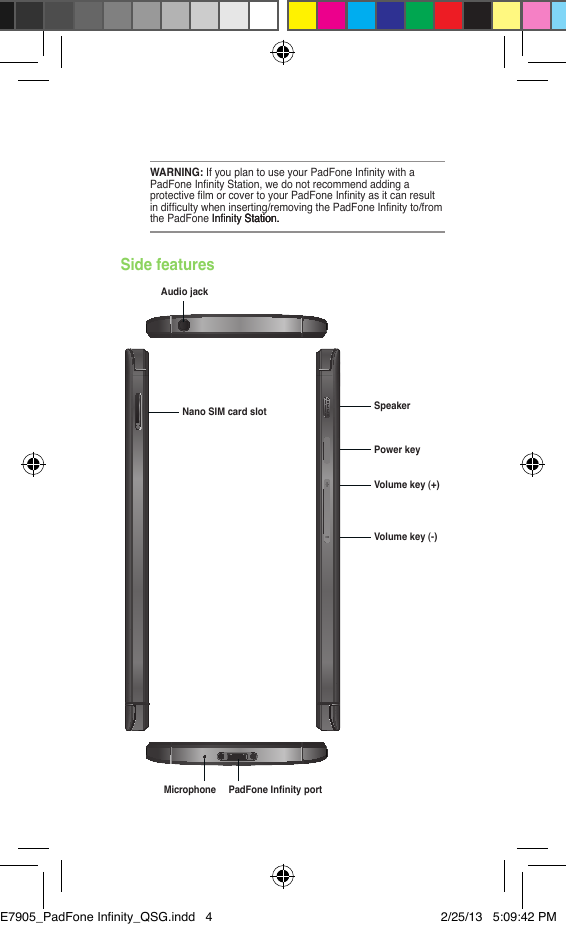 Page 4 of 8 - Asus Asus-Padfone-Infinity-Quick-Start-Manual-  Asus-padfone-infinity-quick-start-manual