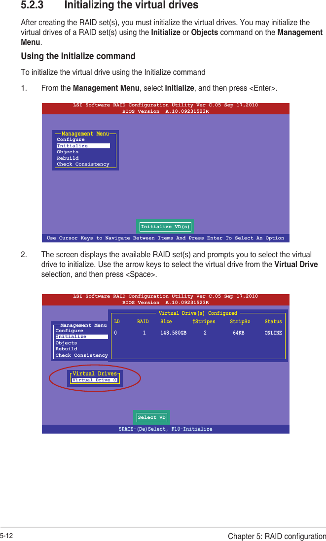 lsi software raid configuration utility