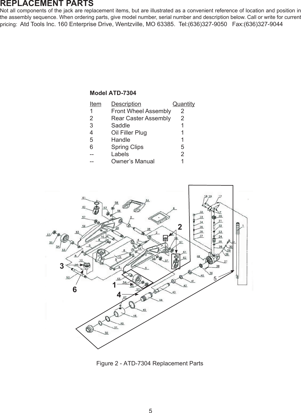 Page 5 of 6 - Atd-Tools Atd-Tools-Atd-7304-Users-Manual- RHO7304 Atd-tools-atd-7304-users-manual