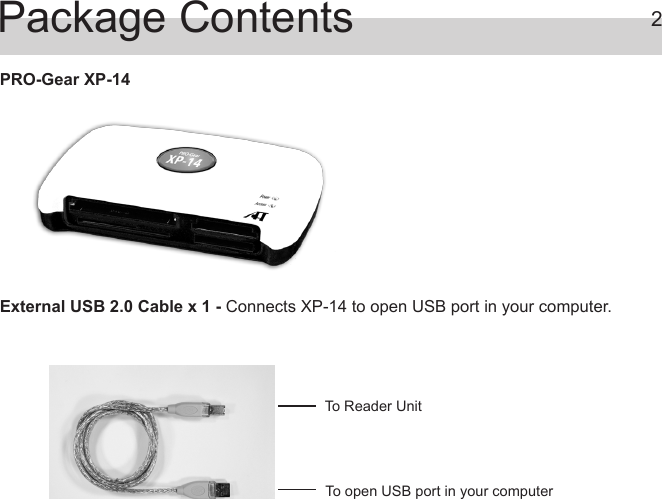 Page 3 of 8 - Atech-Flash-Technology Atech-Flash-Technology-Pro-Gear-Xp-14-Users-Manual- Cover B A  Atech-flash-technology-pro-gear-xp-14-users-manual
