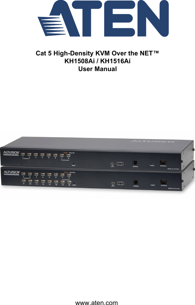Aten Technology Kh1508Ai Users Manual Kh15816ai