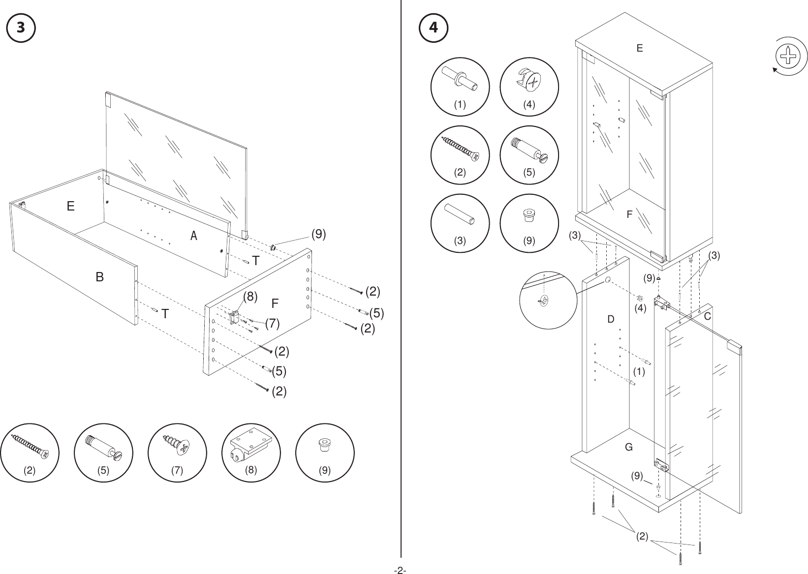 Page 3 of 5 - Atlantic Atlantic-406-Cd-Users-Manual- 070806 Oskar With Frosted Glass Doors 38435388 R1.3  Atlantic-406-cd-users-manual
