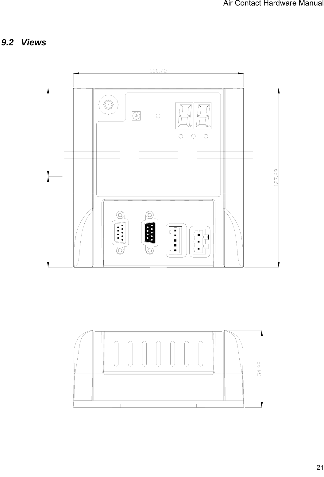   Air Contact Hardware Manual  21   9.2 Views         