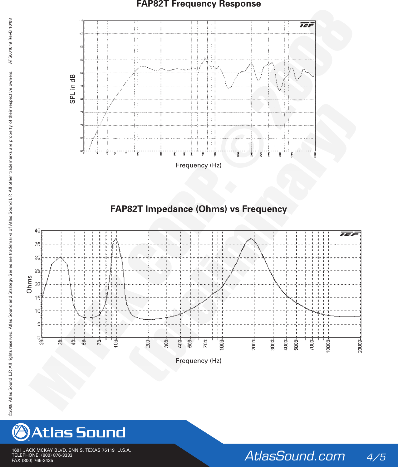 Page 4 of 5 - Atlas-Sound Atlas-Sound-Strategy-Ii-Series-Fap82T-Users-Manual-  Atlas-sound-strategy-ii-series-fap82t-users-manual