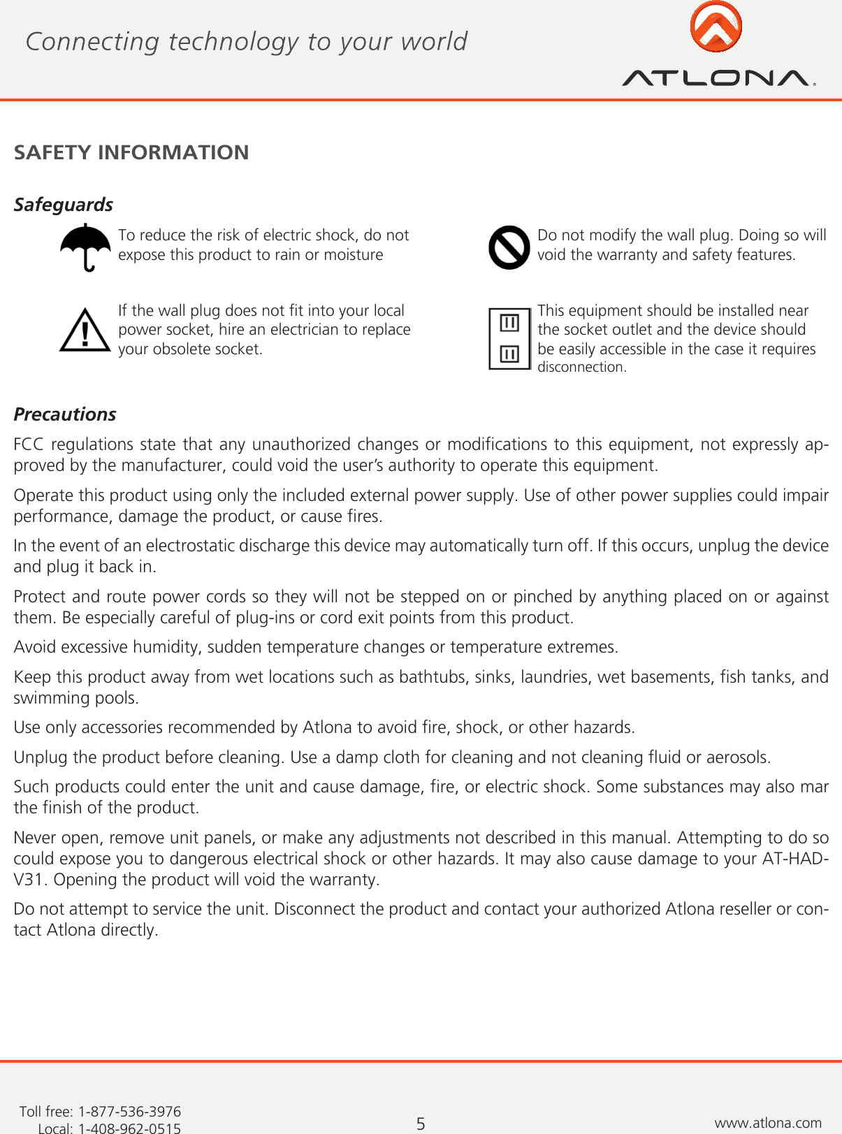 Page 6 of 8 - Atlona AT-HAD-V31 User Manual To The F278a27d-9172-4d1f-acb4-8fb955410b36