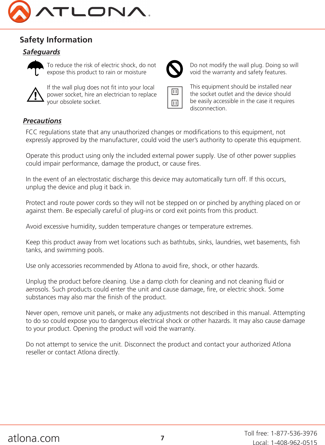 Page 7 of 9 - Atlona AT-HDDA-2 User Manual  To The 5726e6ec-1069-4535-aeea-3c2d14c80986