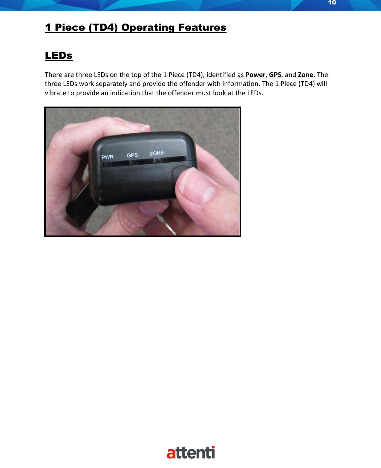Page 10 of Attenti US TSSDB-830-5 1-Piece Home Curfew RF Monitoring Unit User Manual 