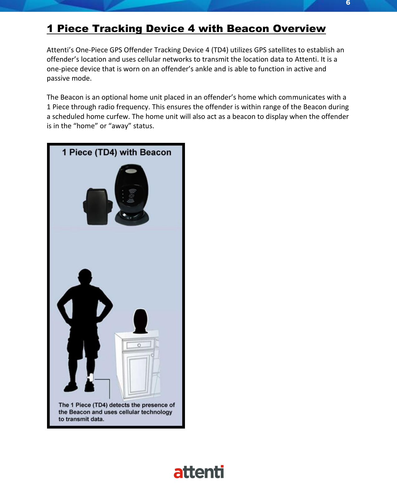Page 6 of Attenti US TSSDB-830-5 1-Piece Home Curfew RF Monitoring Unit User Manual 