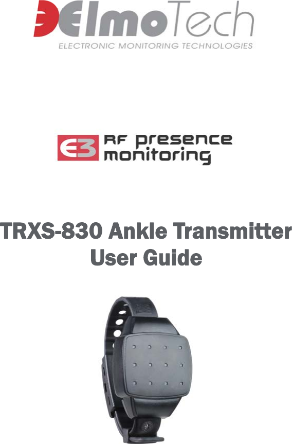   TRXS-830 Ankle Transmitter User Guide   