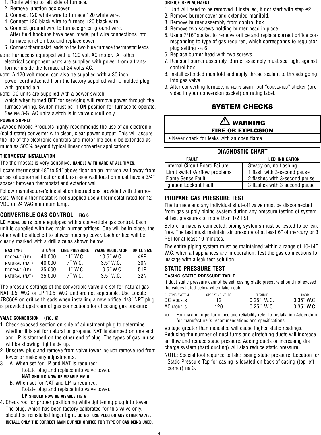 Page 4 of 7 - Atwood-Mobile-Products Atwood-Mobile-Products-Hydro-Flame-8935-Users-Manual-  Atwood-mobile-products-hydro-flame-8935-users-manual