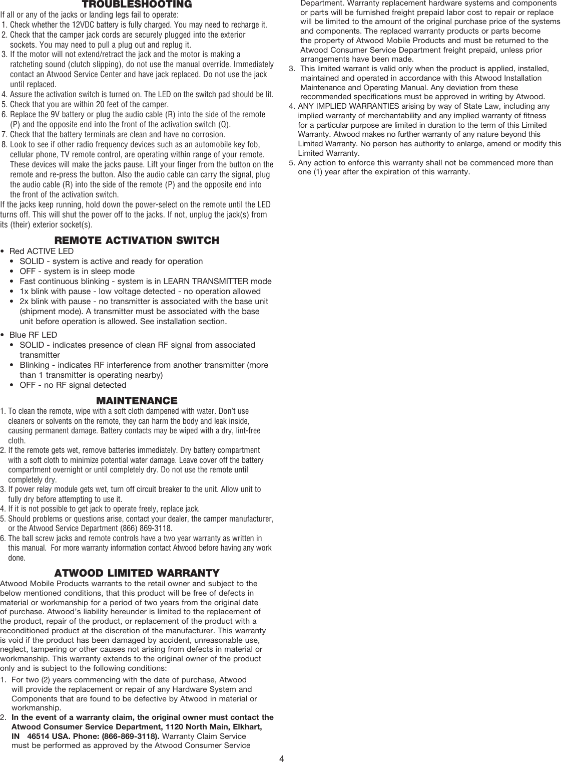 Page 4 of 4 - Atwood-Mobile-Products Atwood-Mobile-Products-Mpd-87903-Users-Manual-  Atwood-mobile-products-mpd-87903-users-manual