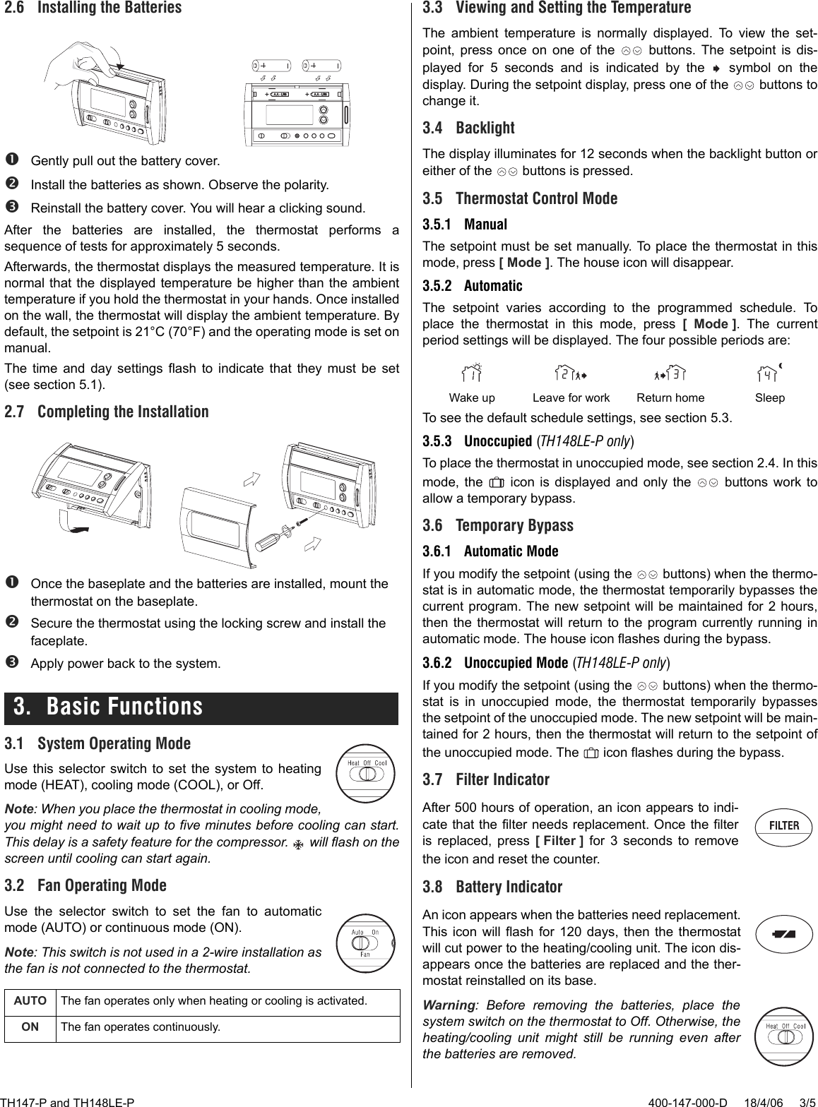 Page 3 of 5 - Aube-Technologies Aube-Technologies-Th147-P-Users-Manual- 400-147-000-D (TH147_TH148 P Aube) ENG  Aube-technologies-th147-p-users-manual