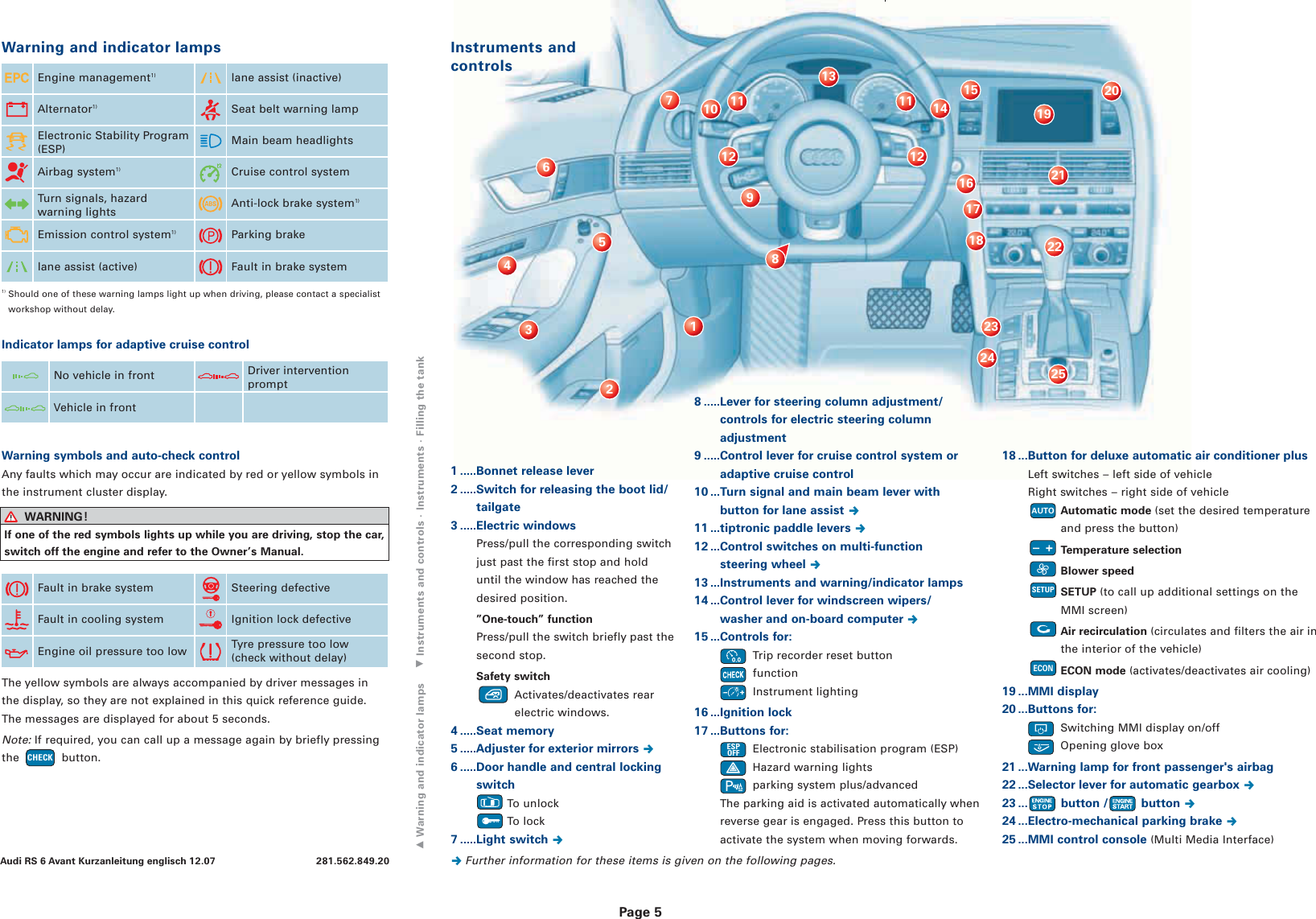 Page 5 of 8 - Audi Audi-Rs6-Users-Manual-  Audi-rs6-users-manual