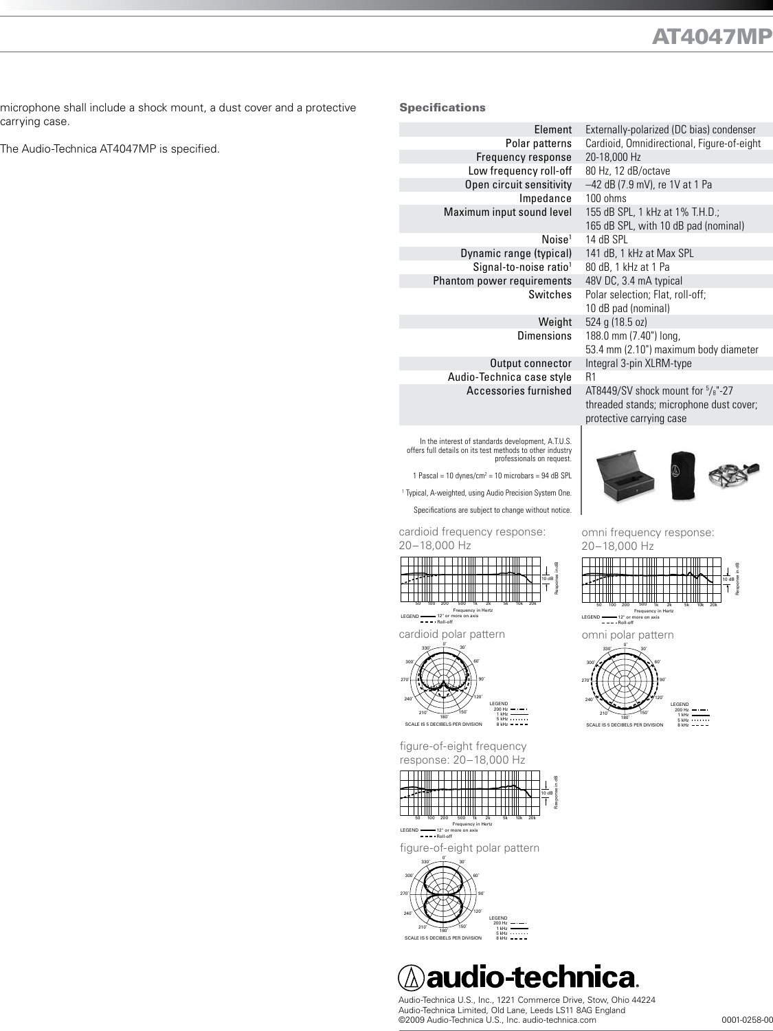 Page 2 of 2 - Audio-Technica Audio-Technica-At4047Mp-Users-Manual-  Audio-technica-at4047mp-users-manual