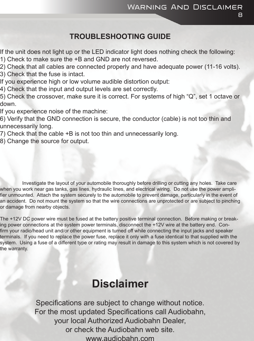 Page 9 of 12 - Audiobahn Audiobahn-Abd40J-Users-Manual-  Audiobahn-abd40j-users-manual