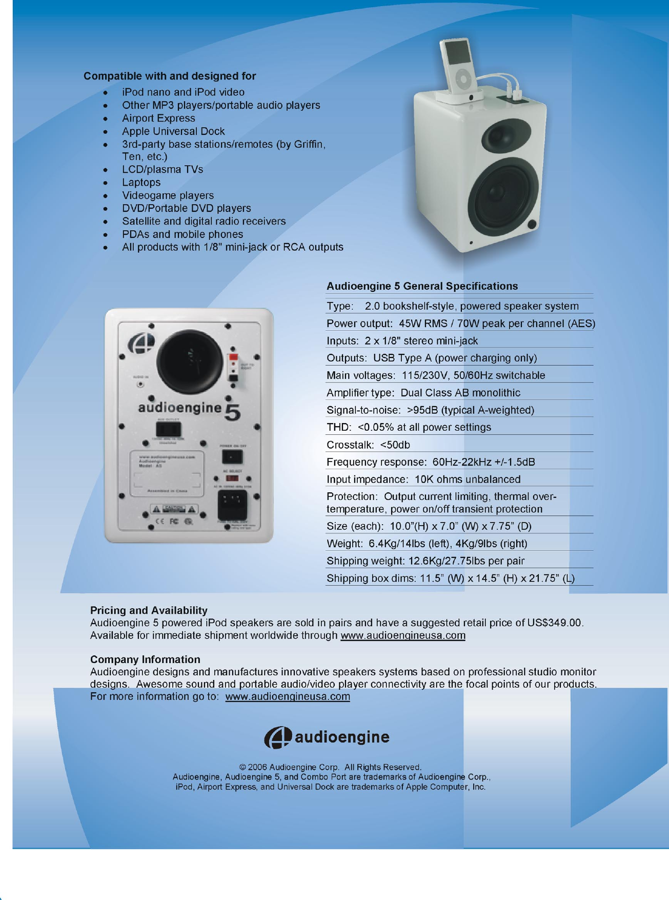 Audioengine A2 Users Manual