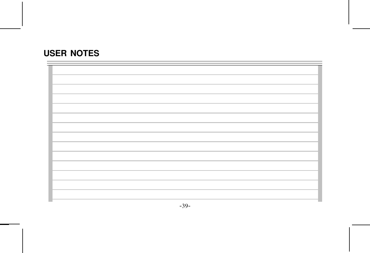 -39-USER NOTES