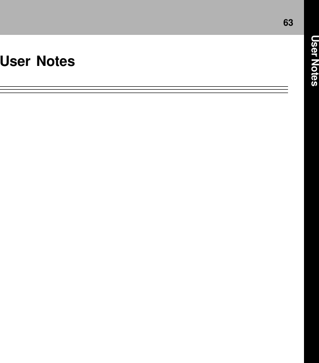 63 User NotesUser Notes