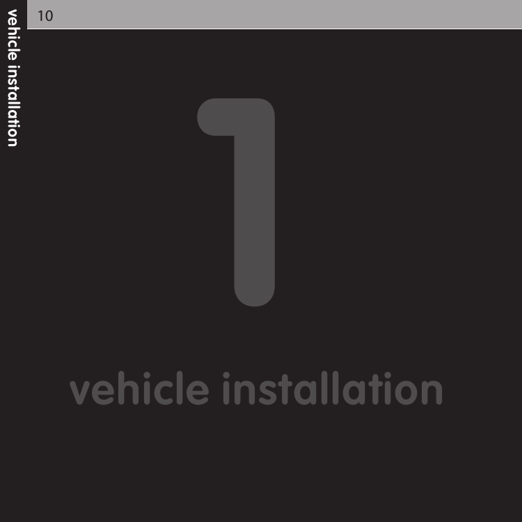 vehicle installation101vehicle installation