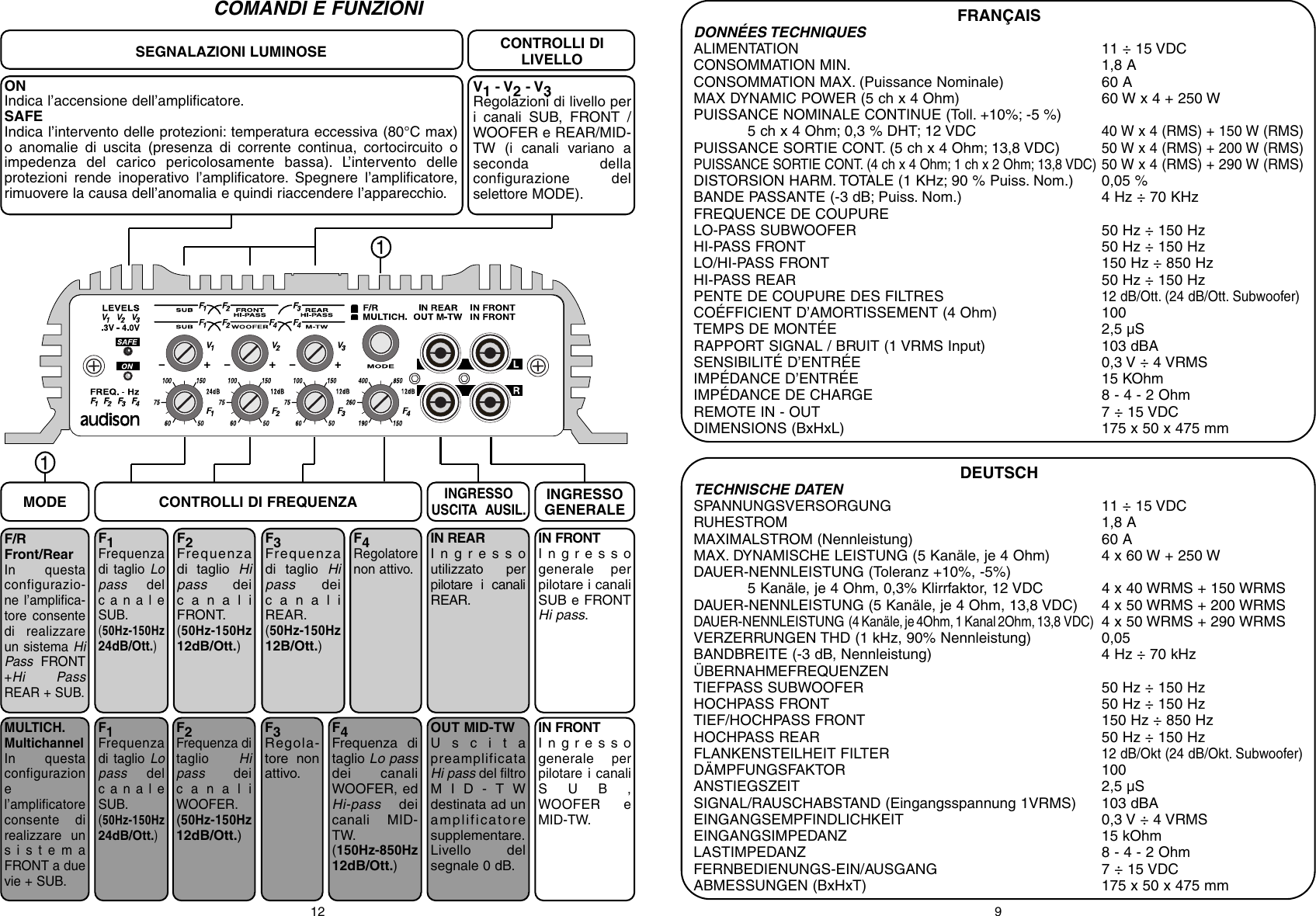 Page 9 of 10 - Audison Audison-Lr-605-Xr-Users-Manual- LR 605 XR Impagianto  Audison-lr-605-xr-users-manual