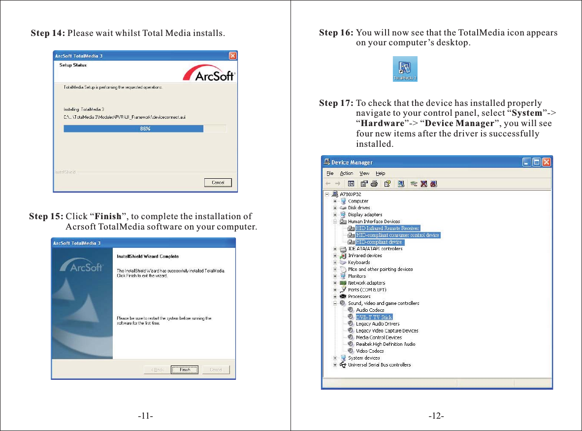 Page 8 of 12 - August T205 User Manual EN DVB-T205