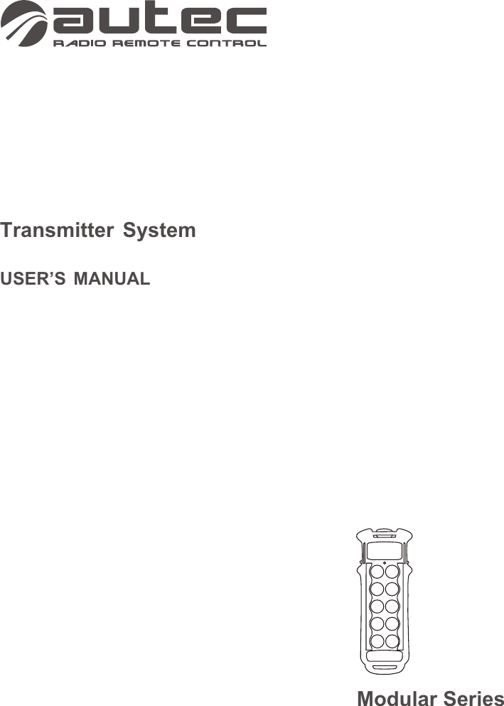 Transmitter SystemUSER’S MANUALModular Series