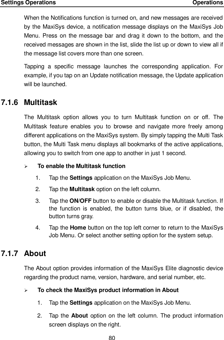 Page 87 of Autel Intelligent Tech MAXISYSELITE2 AUTOMOTIVE DIAGNOSTIC & ANALYSIS SYSTEM User Manual 