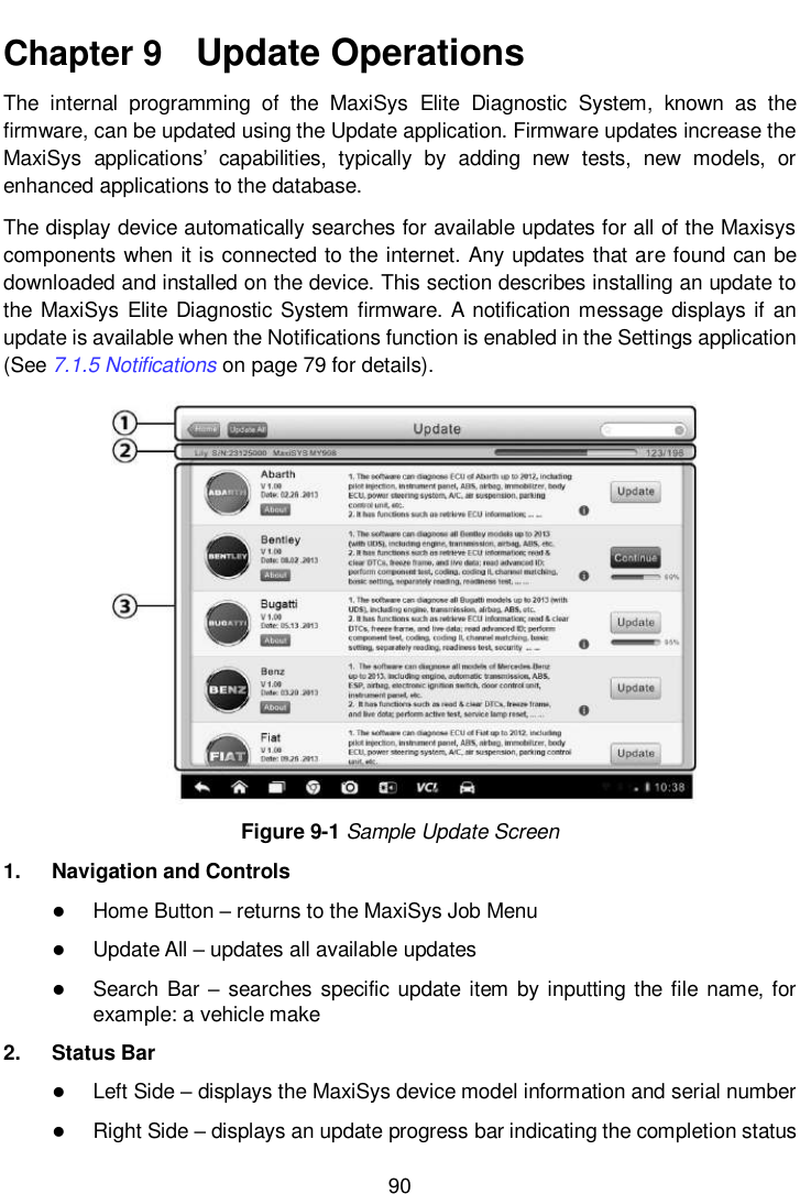 Page 97 of Autel Intelligent Tech MAXISYSELITE2 AUTOMOTIVE DIAGNOSTIC & ANALYSIS SYSTEM User Manual 