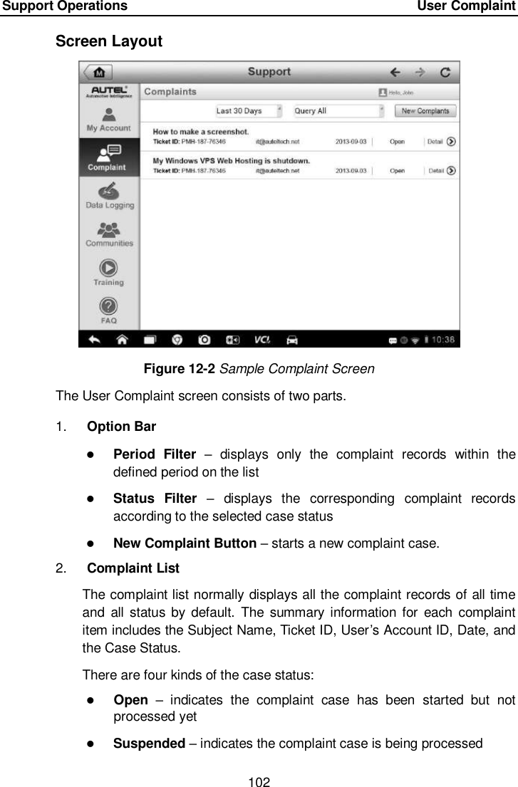 Page 109 of Autel Intelligent Tech MAXISYSMY906BT AUTOMOTIVE DIAGNOSTIC & ANALYSIS SYSTEM User Manual 