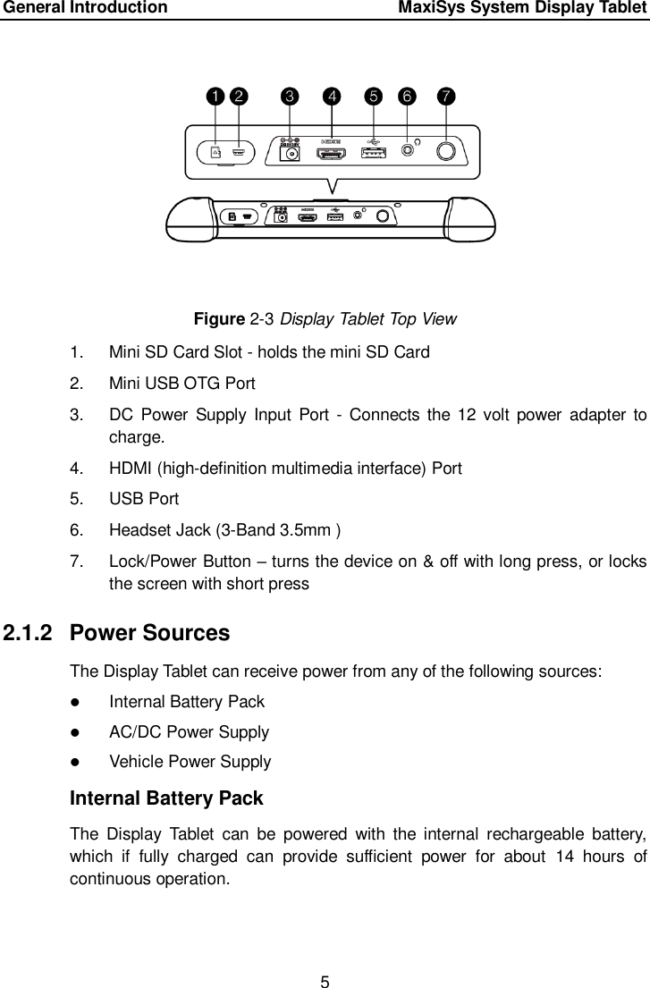Page 12 of Autel Intelligent Tech MAXISYSMY906BT AUTOMOTIVE DIAGNOSTIC & ANALYSIS SYSTEM User Manual 