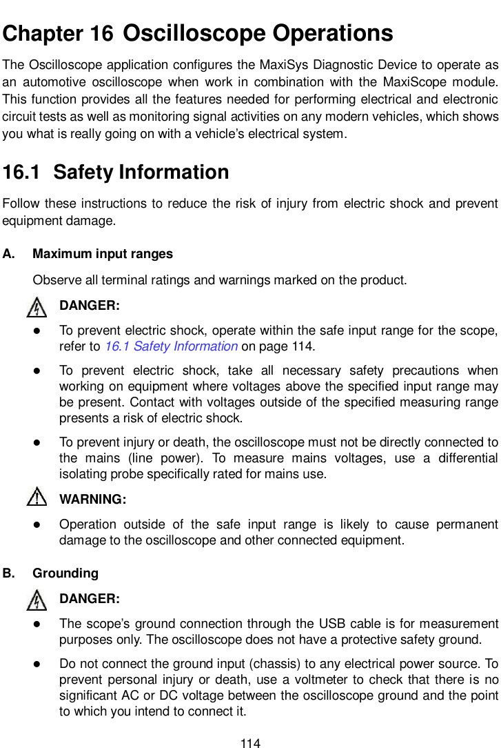 Page 121 of Autel Intelligent Tech MAXISYSMY906BT AUTOMOTIVE DIAGNOSTIC & ANALYSIS SYSTEM User Manual 