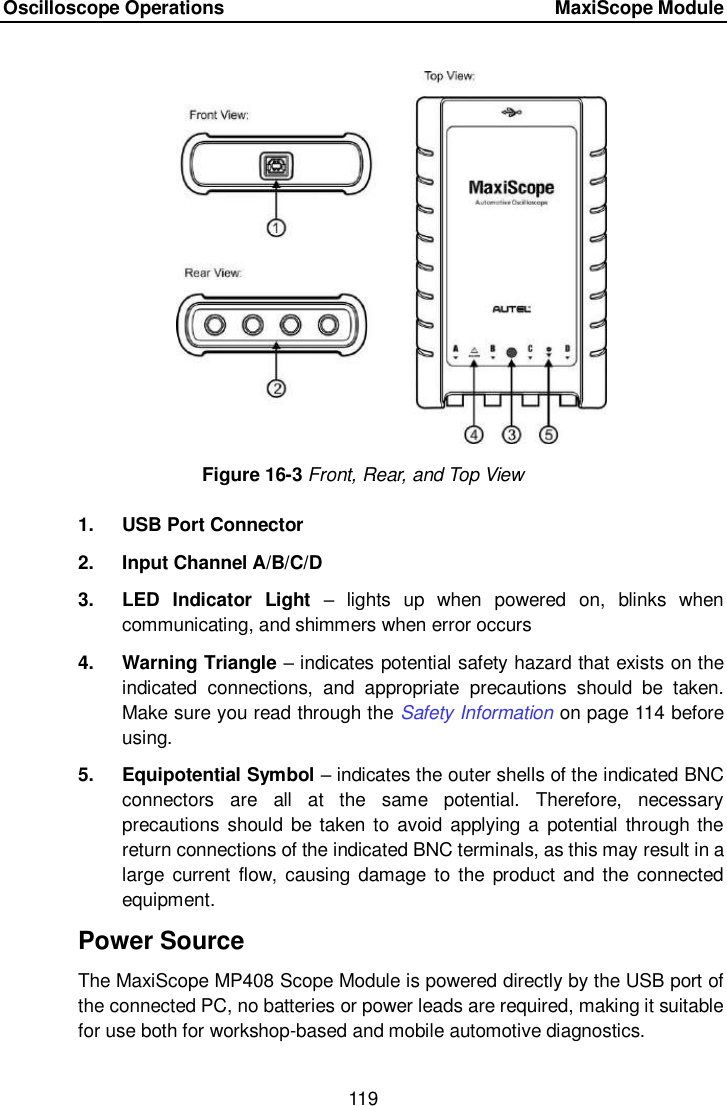 Page 126 of Autel Intelligent Tech MAXISYSMY906BT AUTOMOTIVE DIAGNOSTIC & ANALYSIS SYSTEM User Manual 