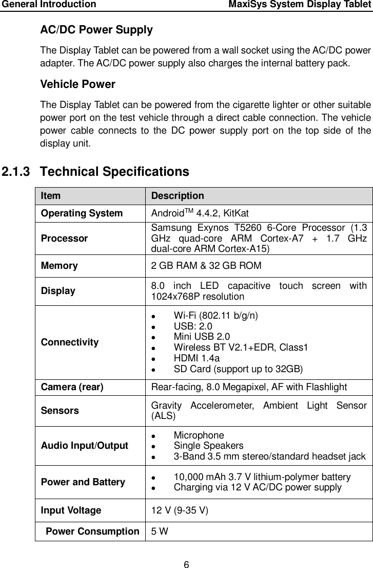 Page 13 of Autel Intelligent Tech MAXISYSMY906BT AUTOMOTIVE DIAGNOSTIC & ANALYSIS SYSTEM User Manual 
