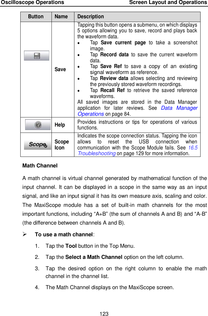 Page 130 of Autel Intelligent Tech MAXISYSMY906BT AUTOMOTIVE DIAGNOSTIC & ANALYSIS SYSTEM User Manual 