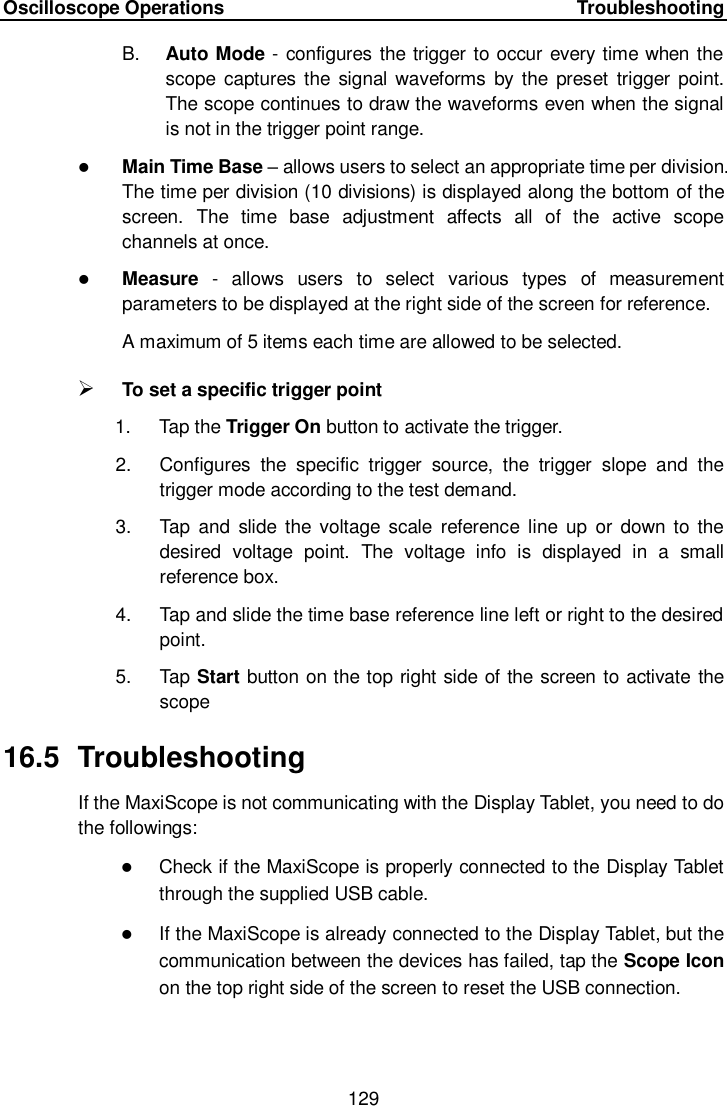 Page 136 of Autel Intelligent Tech MAXISYSMY906BT AUTOMOTIVE DIAGNOSTIC & ANALYSIS SYSTEM User Manual 