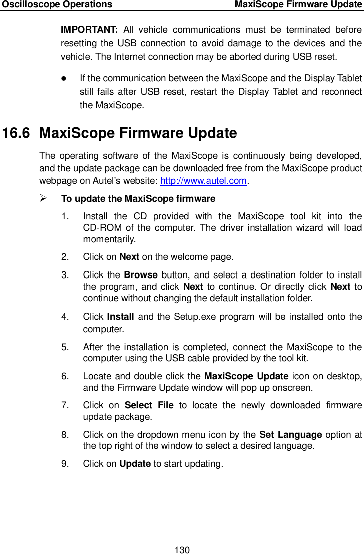 Page 137 of Autel Intelligent Tech MAXISYSMY906BT AUTOMOTIVE DIAGNOSTIC & ANALYSIS SYSTEM User Manual 