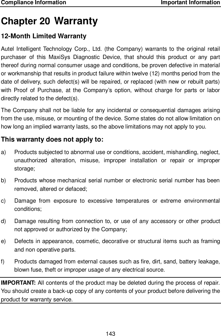 Page 150 of Autel Intelligent Tech MAXISYSMY906BT AUTOMOTIVE DIAGNOSTIC & ANALYSIS SYSTEM User Manual 