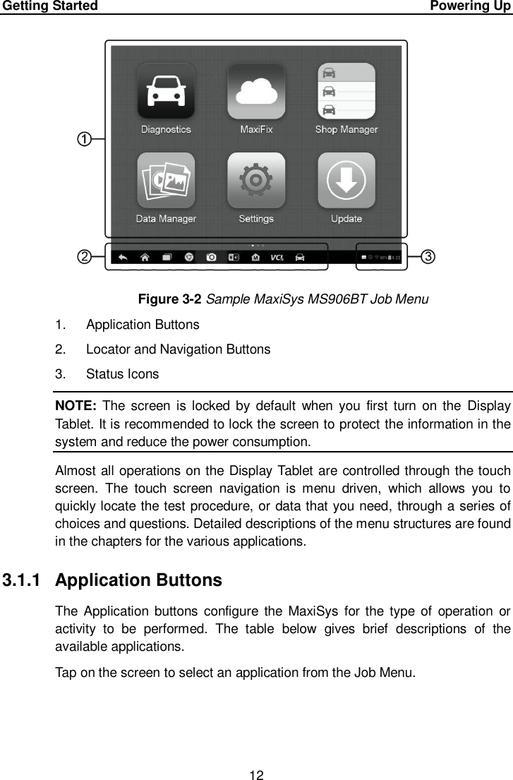 Page 19 of Autel Intelligent Tech MAXISYSMY906BT AUTOMOTIVE DIAGNOSTIC & ANALYSIS SYSTEM User Manual 