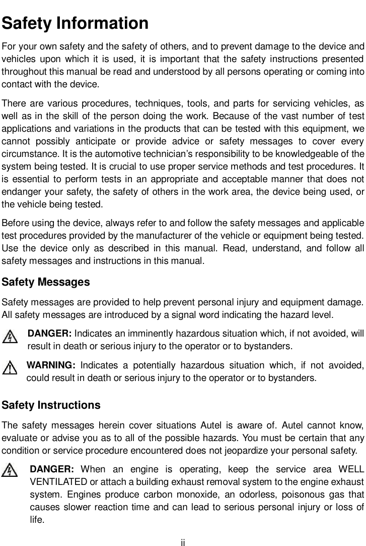 Page 2 of Autel Intelligent Tech MAXISYSMY906BT AUTOMOTIVE DIAGNOSTIC & ANALYSIS SYSTEM User Manual 