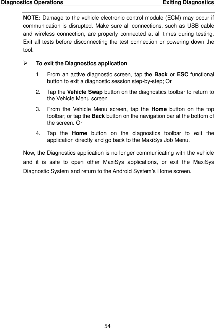 Page 61 of Autel Intelligent Tech MAXISYSMY906BT AUTOMOTIVE DIAGNOSTIC & ANALYSIS SYSTEM User Manual 