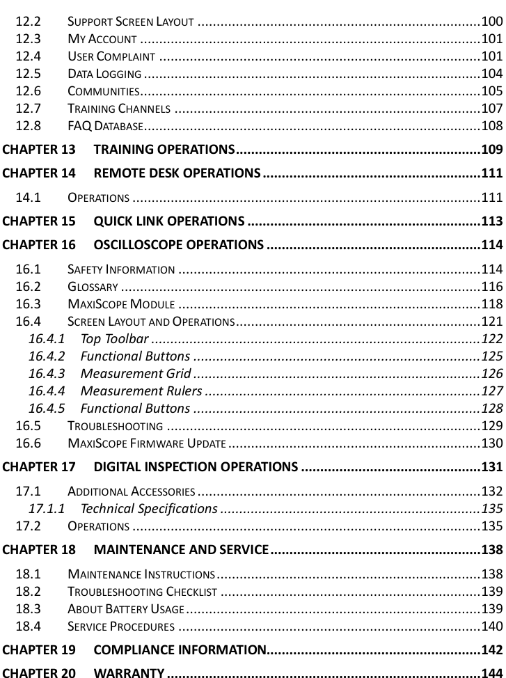 Page 7 of Autel Intelligent Tech MAXISYSMY906BT AUTOMOTIVE DIAGNOSTIC & ANALYSIS SYSTEM User Manual 