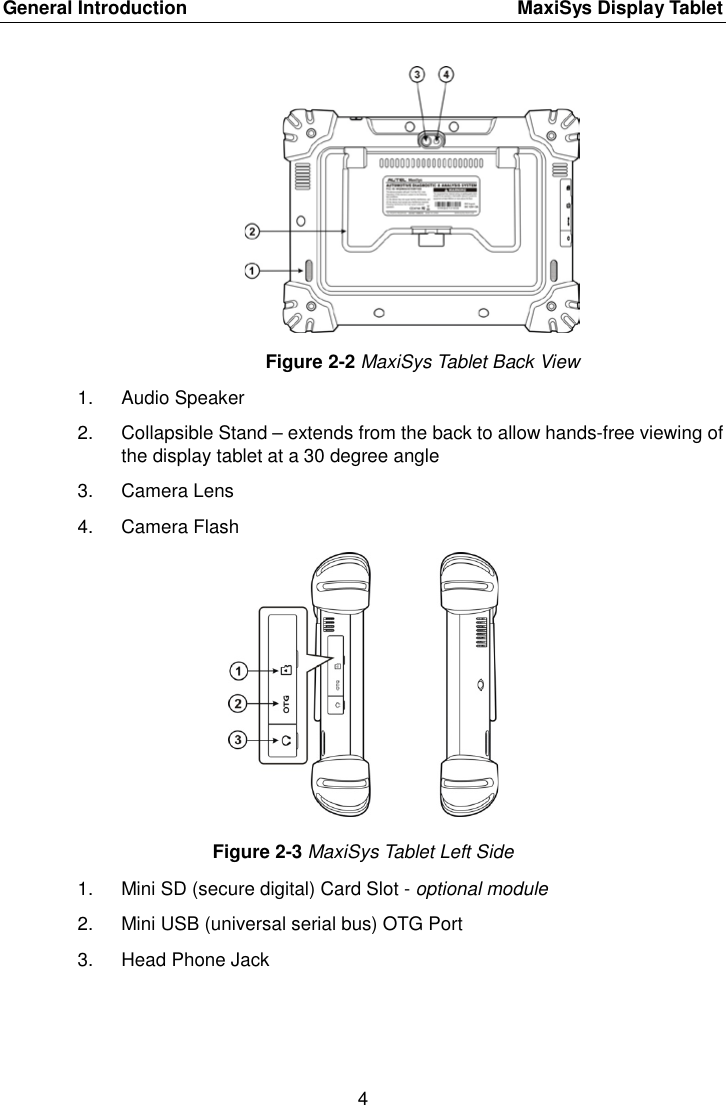 Page 11 of Autel Intelligent Tech MAXISYSMY9082 AUTOMOTIVE DIAGNOSTIC & ANALYSIS SYSTEM User Manual 