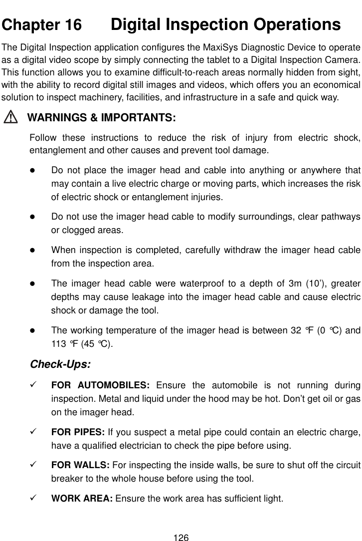 Page 133 of Autel Intelligent Tech MAXISYSMY9082 AUTOMOTIVE DIAGNOSTIC & ANALYSIS SYSTEM User Manual 