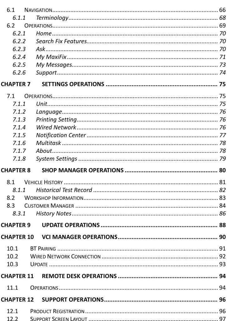 Page 6 of Autel Intelligent Tech MAXISYSMY9082 AUTOMOTIVE DIAGNOSTIC & ANALYSIS SYSTEM User Manual 