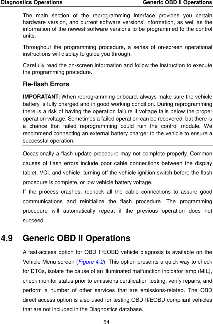 Page 61 of Autel Intelligent Tech MAXISYSMY9082 AUTOMOTIVE DIAGNOSTIC & ANALYSIS SYSTEM User Manual 