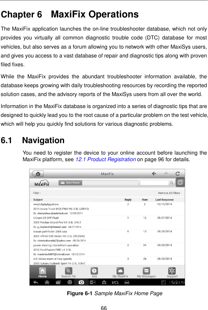 Page 73 of Autel Intelligent Tech MAXISYSMY9082 AUTOMOTIVE DIAGNOSTIC & ANALYSIS SYSTEM User Manual 