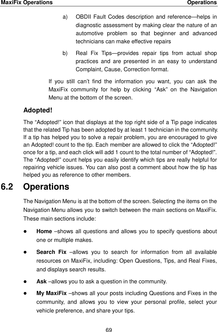 Page 76 of Autel Intelligent Tech MAXISYSMY9082 AUTOMOTIVE DIAGNOSTIC & ANALYSIS SYSTEM User Manual 